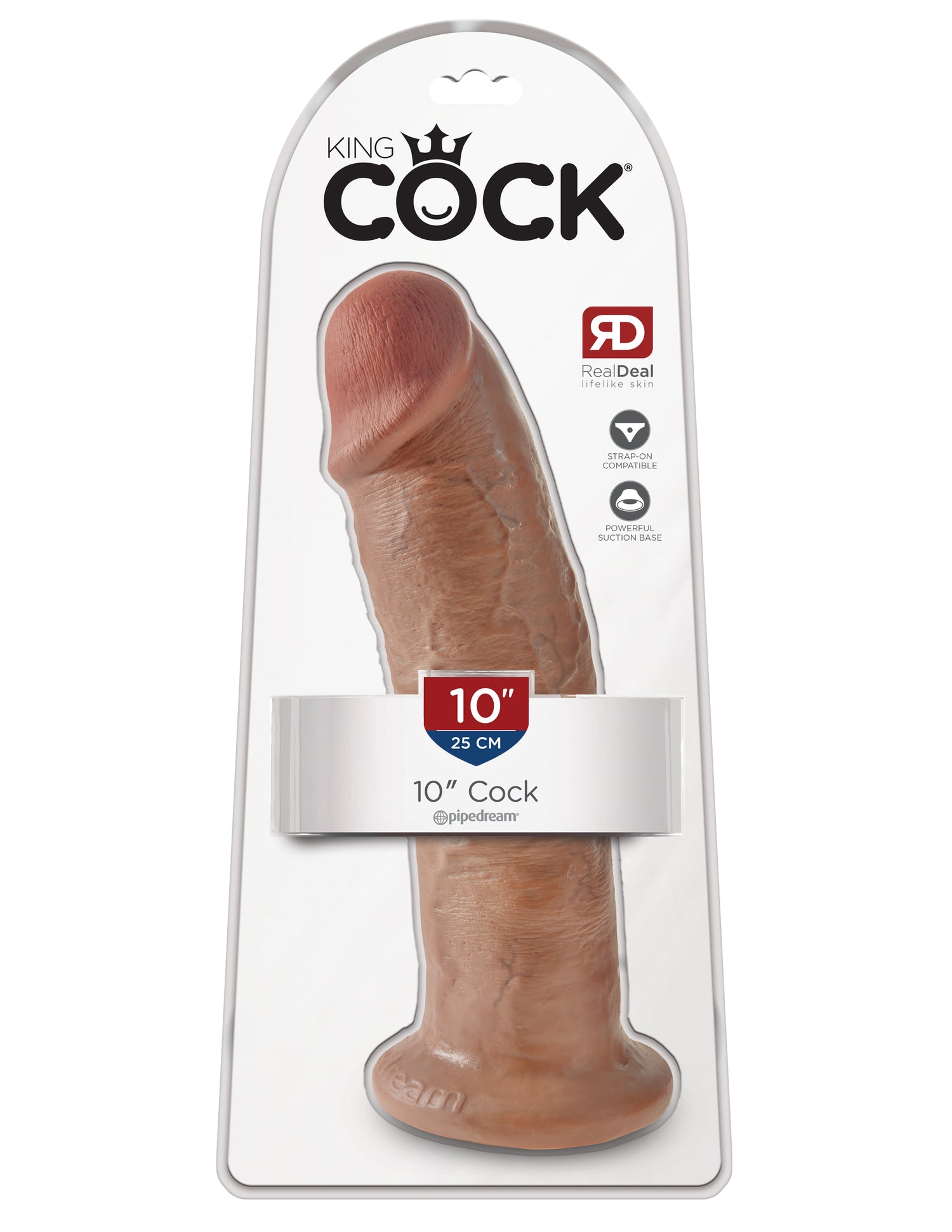 King Cock 10 Inch Cock - Tan | 603912746341 | Available at EroticWarehouse.com