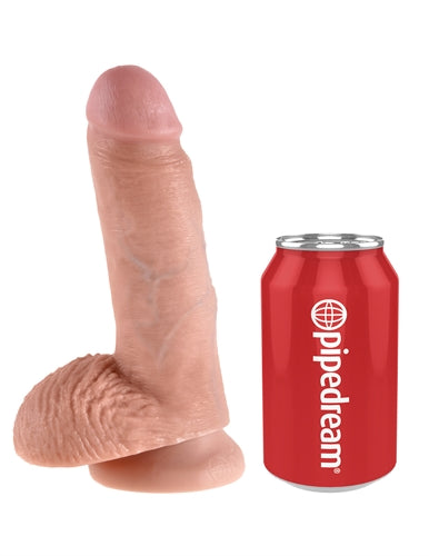 King Cock 7-Inch Cock With Balls - Flesh | 603912350159 | Available at EroticWarehouse.com