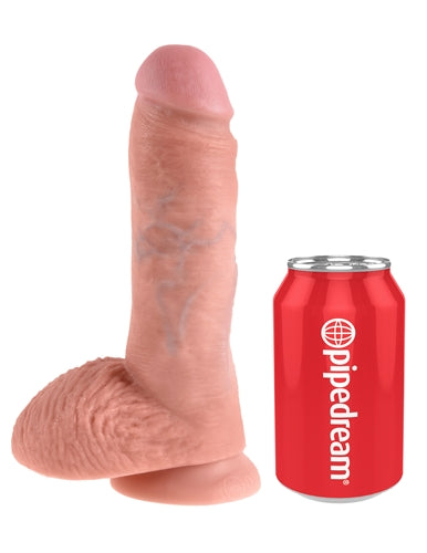 King Cock 8-Inch Cock With Balls - Flesh | 603912350166 | Available at EroticWarehouse.com