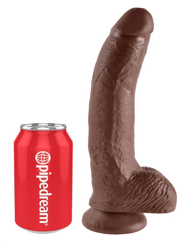 King Cock 9-Inch Cock With Balls - Brown | 603912350265 | Available at EroticWarehouse.com