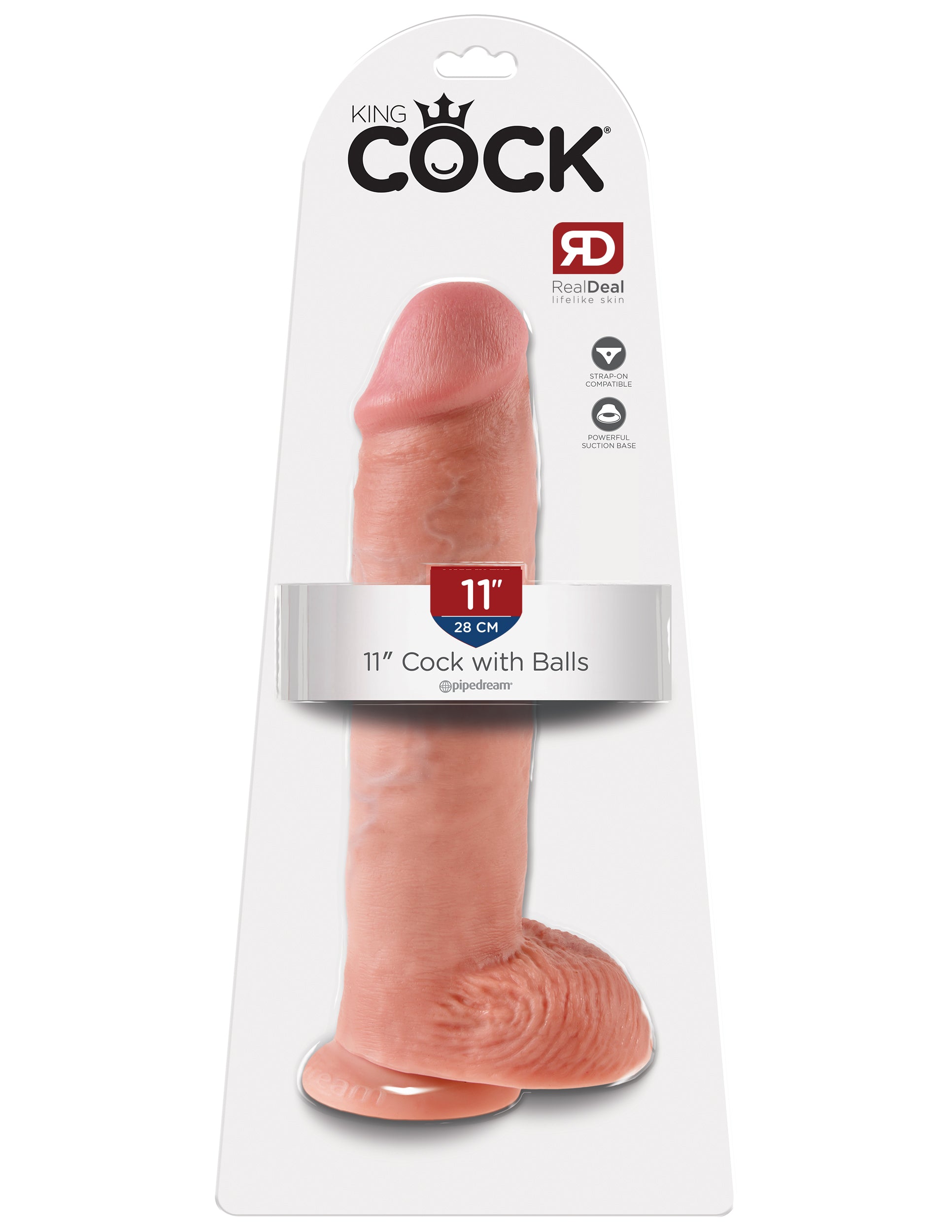 King Cock 11-Inch Cock With Balls - Flesh | 603912350197 | Available at EroticWarehouse.com