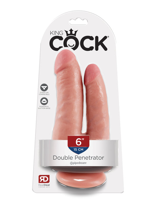 King Cock Double Penetrator - Flesh | 603912350036 | Available at EroticWarehouse.com
