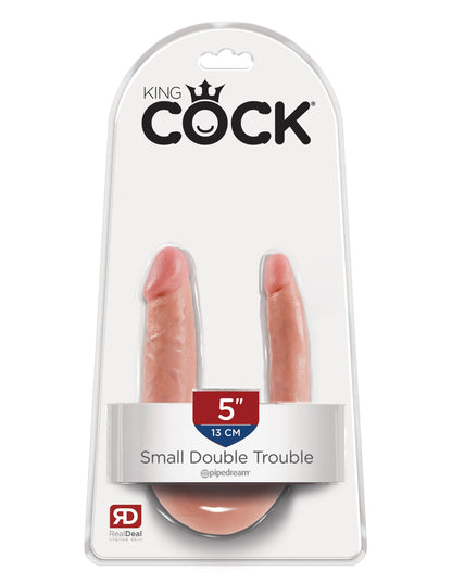 King Cock Small Double Trouble - Flesh | 603912350067 | Available at EroticWarehouse.com
