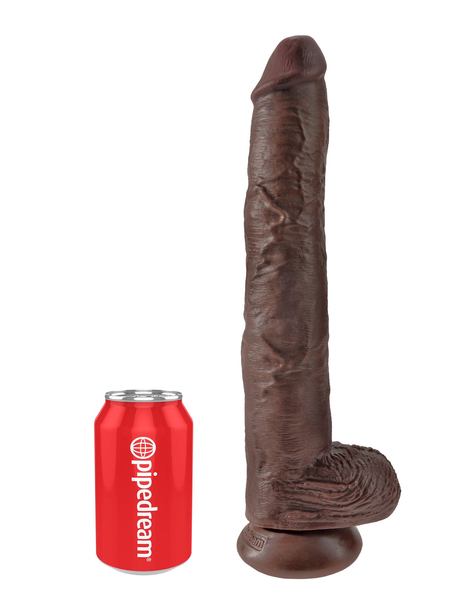 King Cock 14 Inch Cock With Balls - Brown | 603912746679 | Available at EroticWarehouse.com