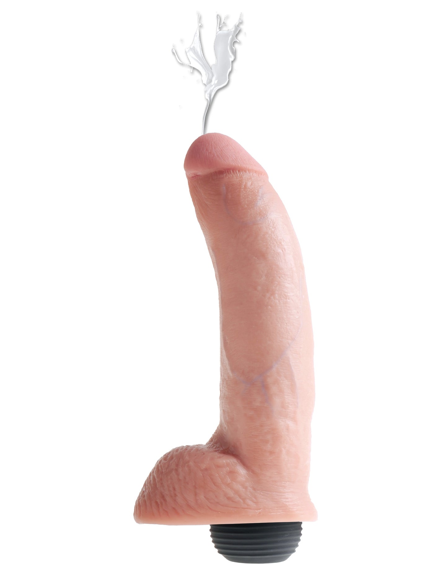 King Cock 9 Inch Squirting Cock With Balls - Flesh | 603912355550 | Available at EroticWarehouse.com