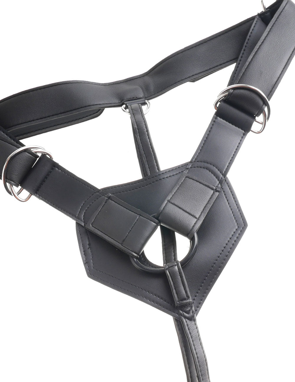 King Cock Strap-on Harness with 7 Inch Cock - Tan | 603912753387 | Available at EroticWarehouse.com