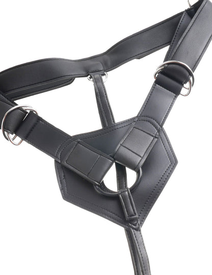 King Cock Strap-on Harness with 8 Inch Cock - Tan | 603912753394 | Available at EroticWarehouse.com
