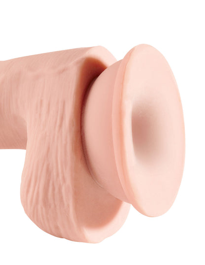King Cock Plus Triple Density 5 Inch Cock With Balls - Flesh | 603912762679 | Available at EroticWarehouse.com