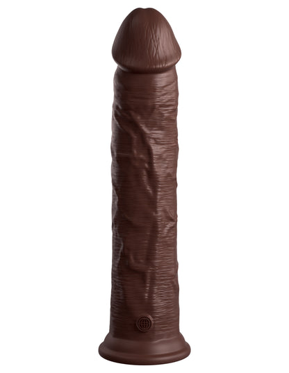 King Cock Elite 11 Inch Silicone Dual Density Cock - Brown | 603912769371 | Available at EroticWarehouse.com