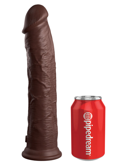 King Cock Elite 11 Inch Silicone Dual Density Cock - Brown | 603912769371 | Available at EroticWarehouse.com
