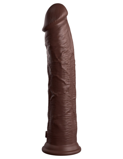 King Cock Elite 11 Inch Silicone Dual Density Cock - Brown | 603912769371 | Available at EroticWarehouse.com