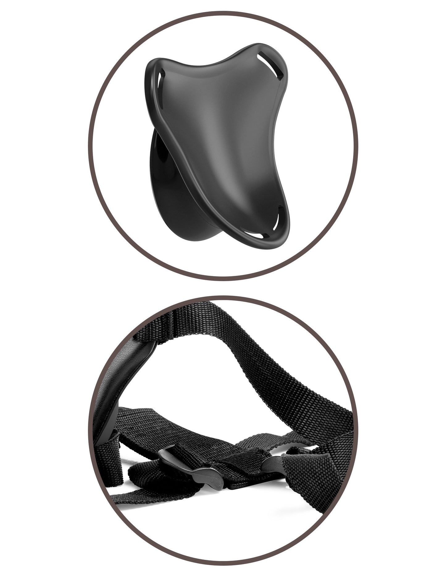 King Cock Elite Beginner's Silicone Body Dock Kit - Harness and 6 Inch Dildo - Light | 603912771244 | Available at EroticWarehouse.com