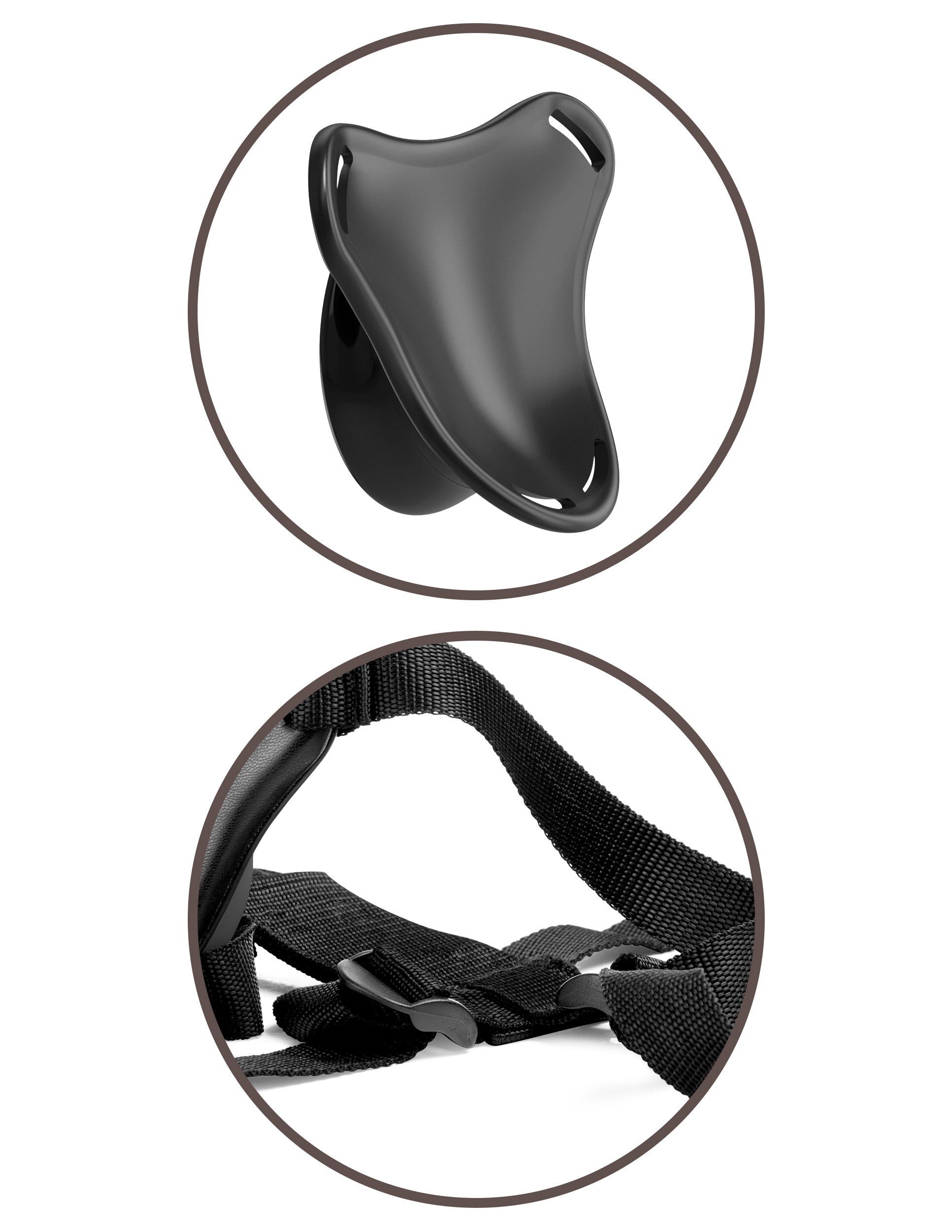 King Cock Elite Beginner's Silicone Body Dock Kit - Harness and 6 Inch Dildo - Light | 603912771244 | Available at EroticWarehouse.com