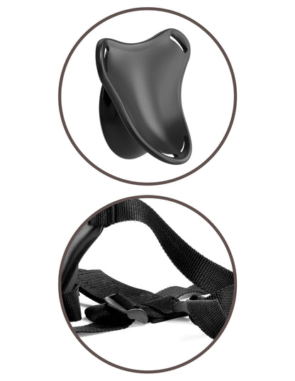 King Cock Elite Beginner's Silicone Body Dock Kit - Harness and 6 Inch Dildo - Light | 603912771244 | Available at EroticWarehouse.com
