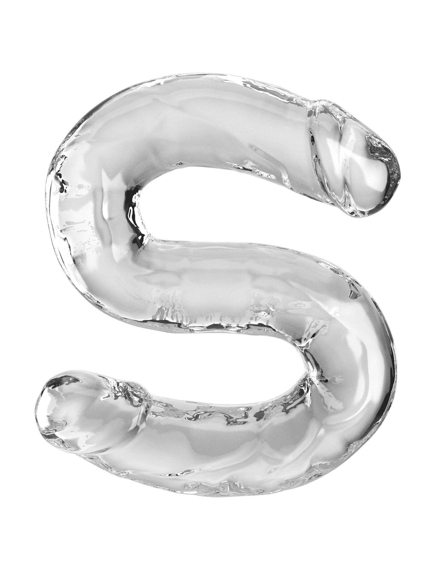 18 Inch Double Dildo - Clear | 603912775464 | Available at EroticWarehouse.com