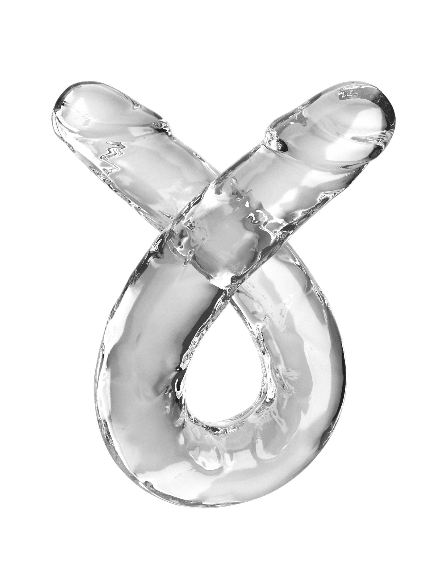 18 Inch Double Dildo - Clear | 603912775464 | Available at EroticWarehouse.com