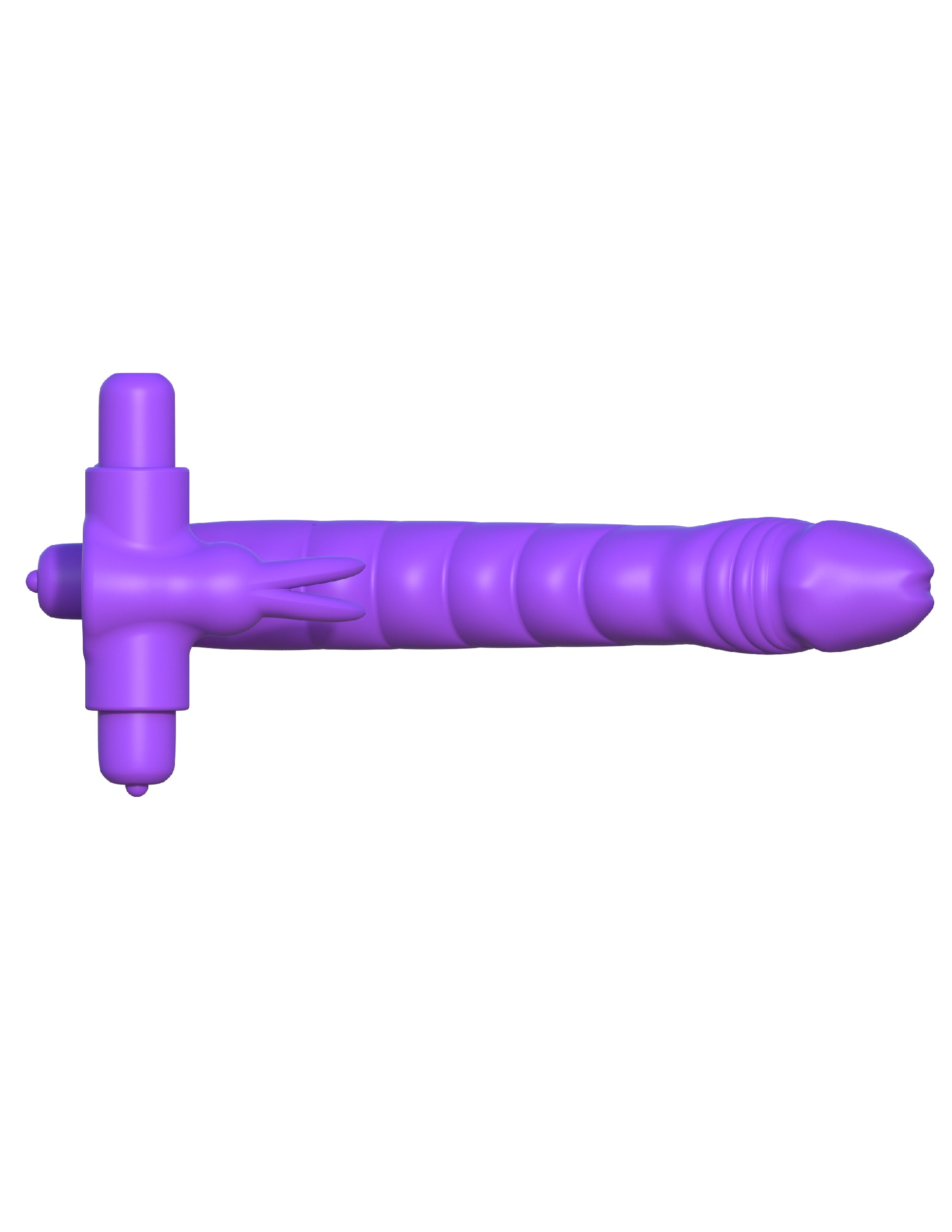 Fantasy C-Ringz Silicone Double Penetrator Rabbit - Purple | 603912358285 | Available at EroticWarehouse.com