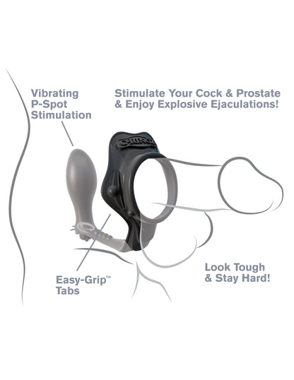 Fantasy C-Ringz Rock Hard Ass Gasm - Black | 603912358452 | Available at EroticWarehouse.com