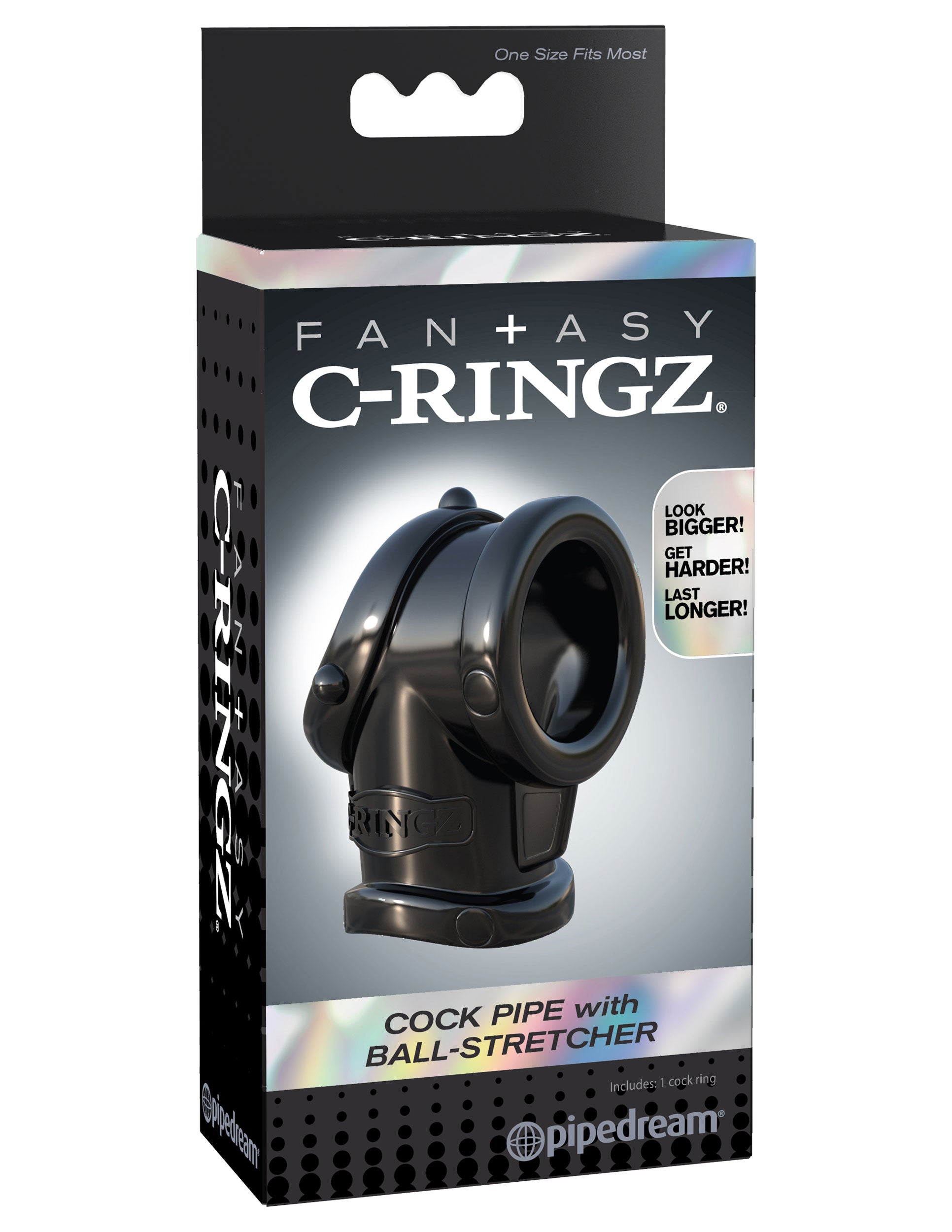 Fantasy C-Ringz Cock Pipe With Ball Stretcher | 603912358582 | Available at EroticWarehouse.com