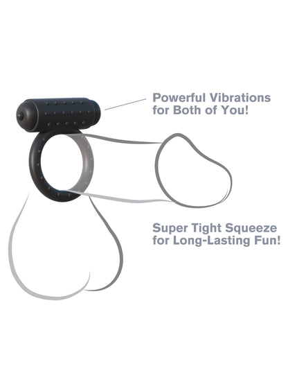 Fantasy C-Ringz the Wingman - Black | 603912358605 | Available at EroticWarehouse.com