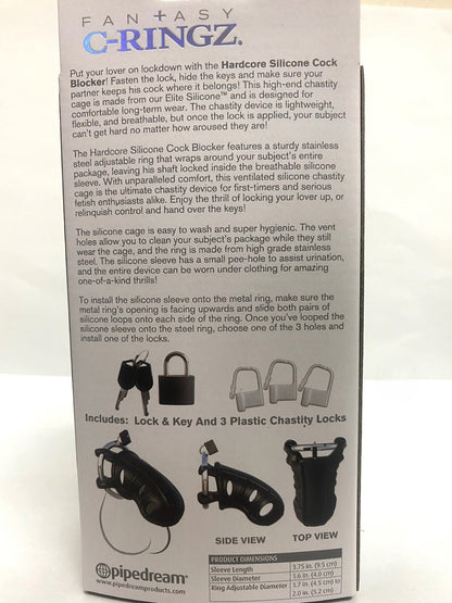 Fantasy C-Ringz Hardcore Silicone Cock Blocker | 603912358643 | Available at EroticWarehouse.com