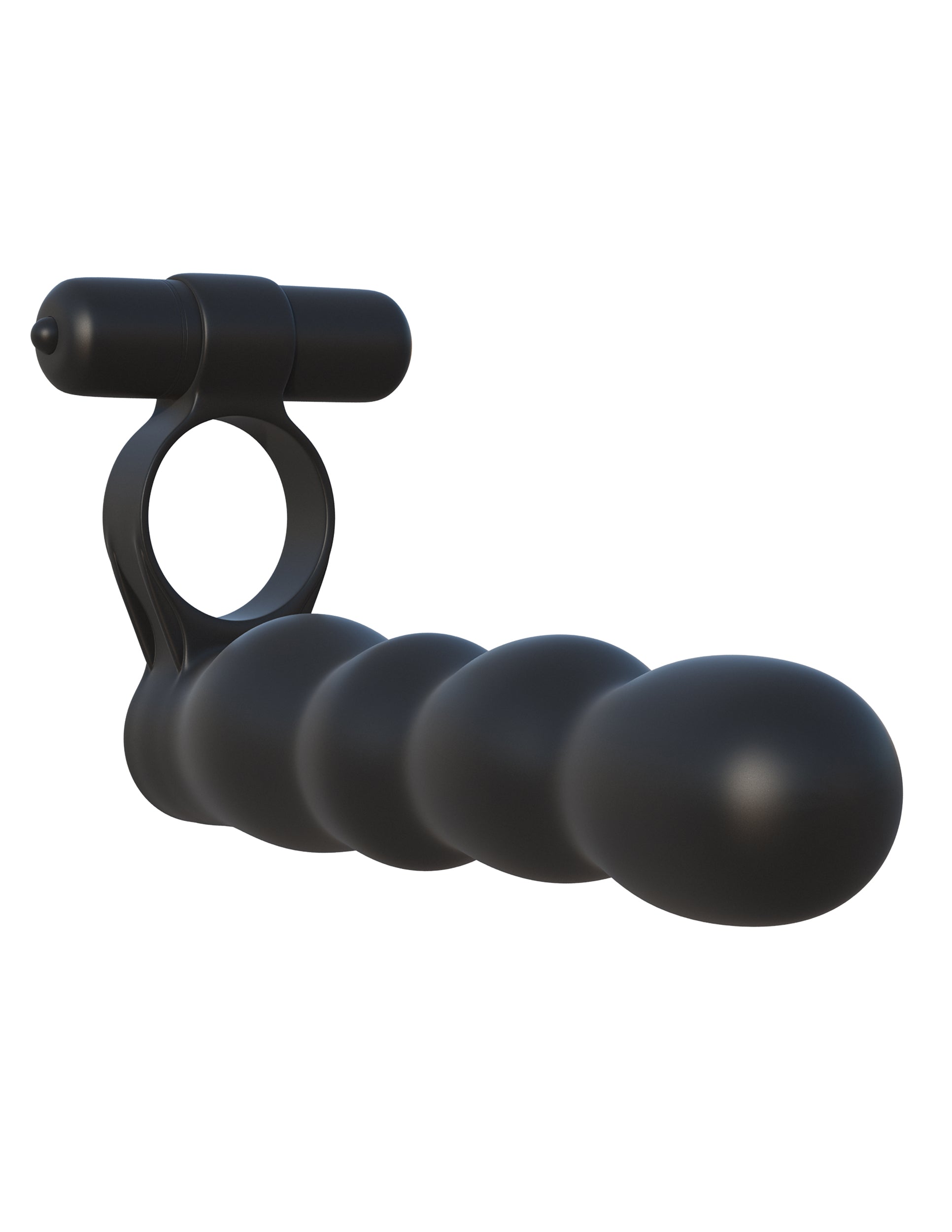 Fantasy C-Ringz Posable Partner Double Penetrator - Black | 603912358803 | Available at EroticWarehouse.com