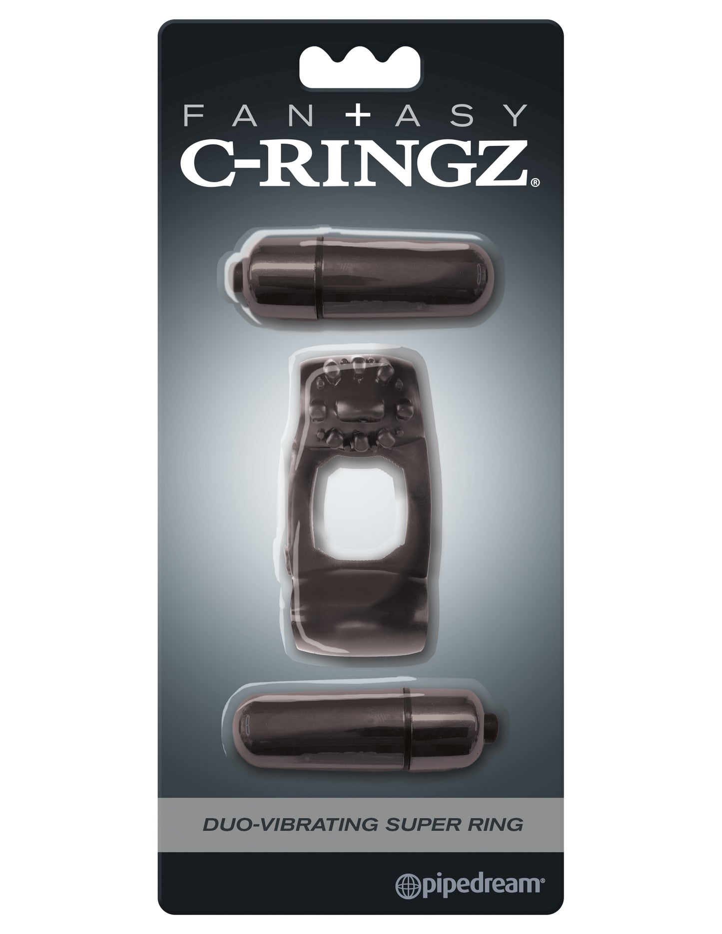 Fantasy C-Ringz Duo-Vibrating Super Ring Black | 603912747850 | Available at EroticWarehouse.com