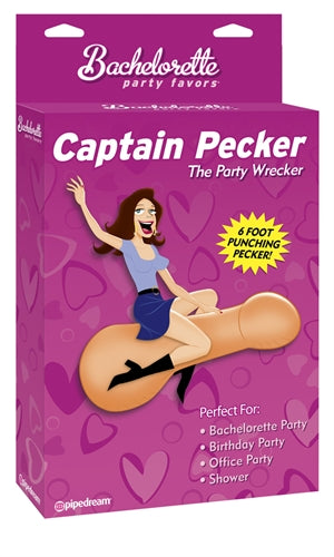 Bachelorette Party Favors - Captain Pecker the Inflatable Party Pecker | 603912116854 | Available at EroticWarehouse.com
