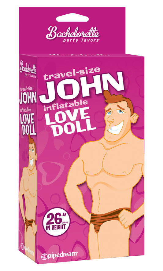 John Blow Up Doll - Travel Size | 603912252453 | Available at EroticWarehouse.com