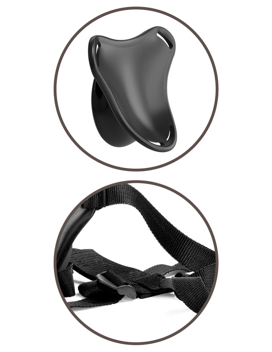 King Cock Elite Beginner's Body Dock Strap-on Harness - Black | 603912771510 | Available at EroticWarehouse.com