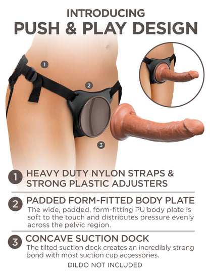 King Cock Elite Comfy Body Dock Strap-on Harness | 603912771527 | Available at EroticWarehouse.com