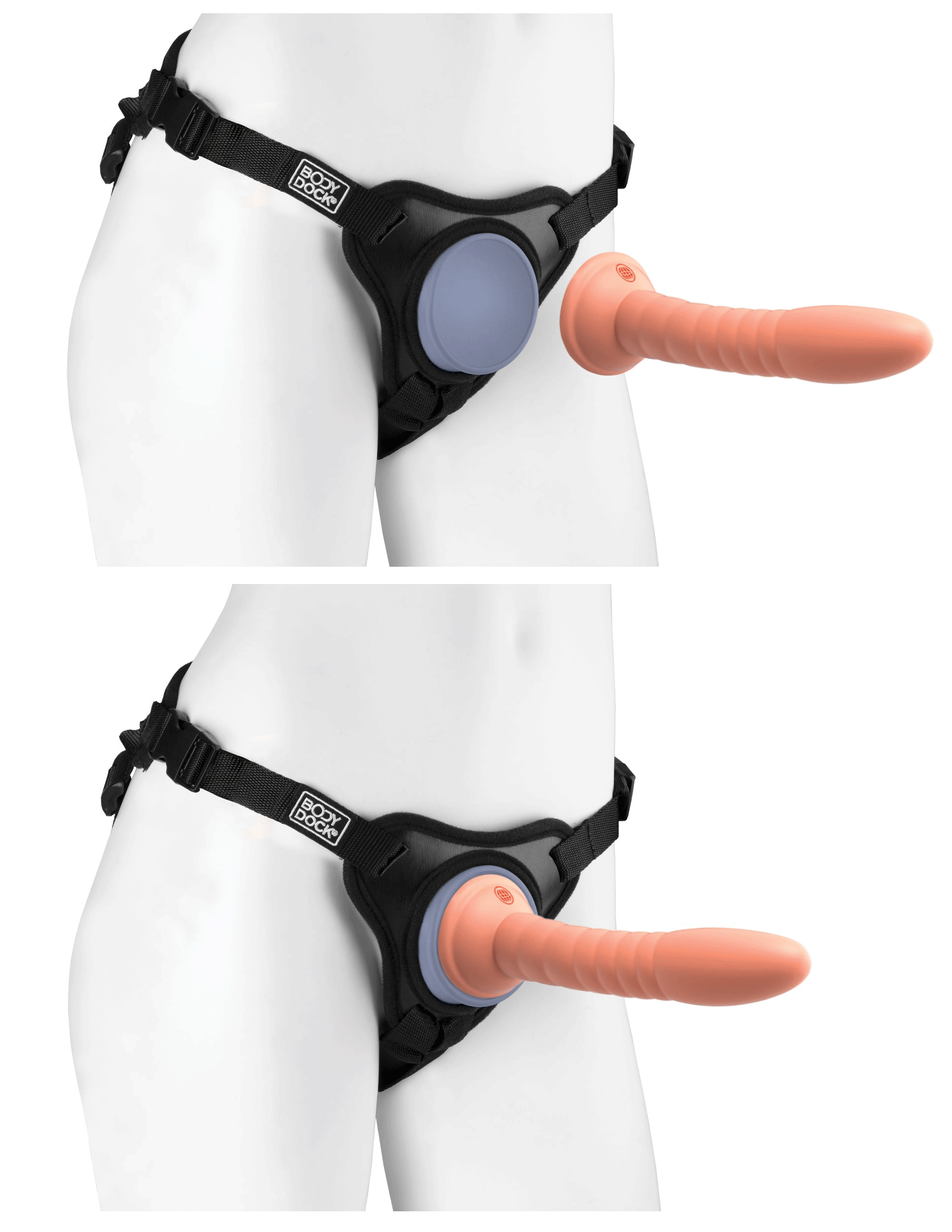 Dillio Platinum Body Dock Se Universal Strap-on Harness - Black | 603912772487 | Available at EroticWarehouse.com