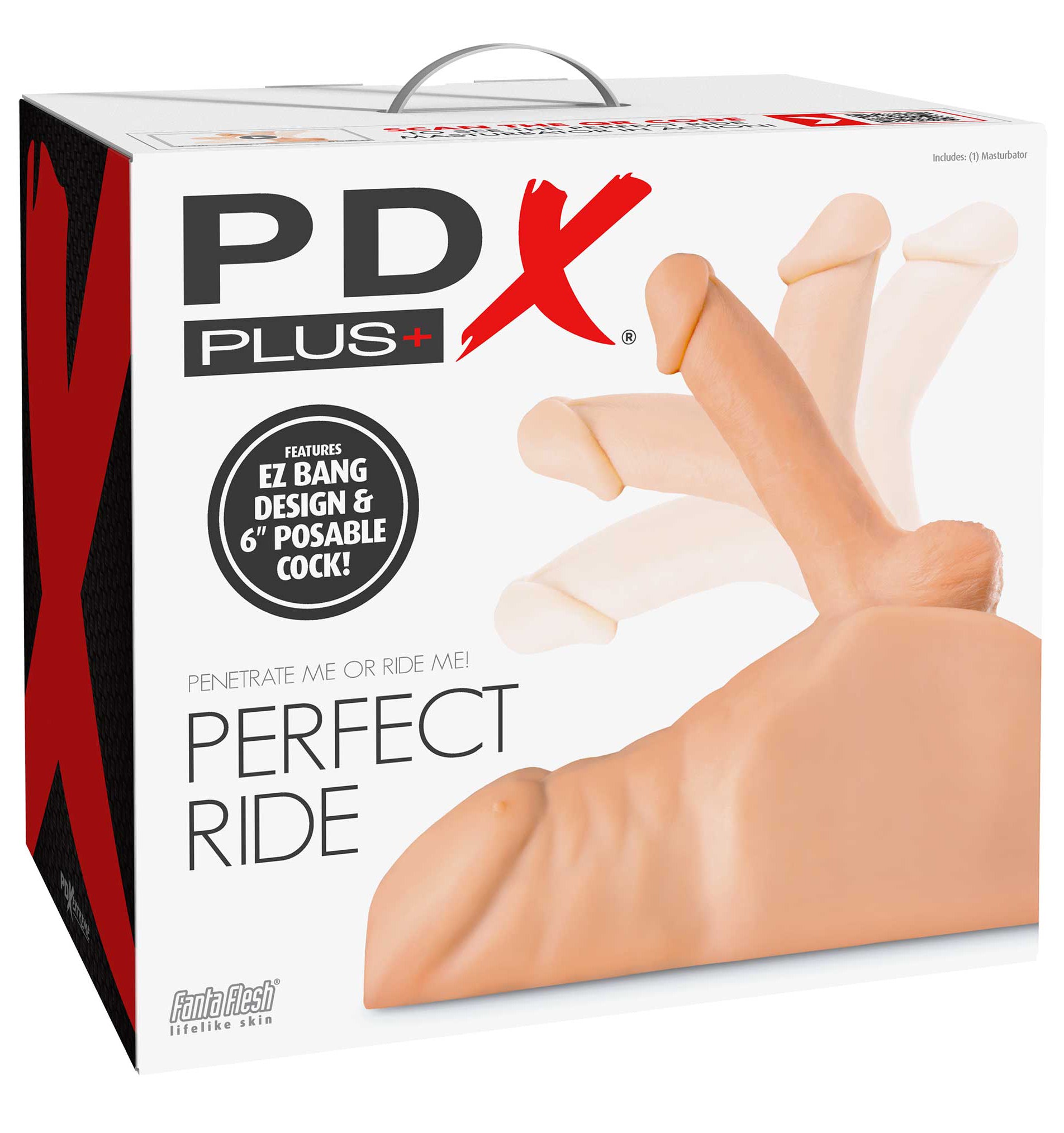 Pdx Extreme Plus Perfect Ride - Light | 603912771350 | Available at EroticWarehouse.com