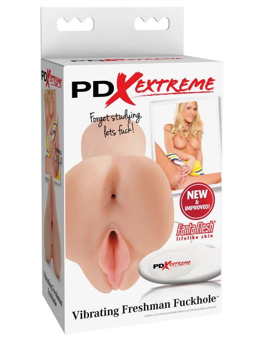 Pipedream Extreme Vibrating Freshman Fuckhole Pussy And Ass Style Stroker | 603912291971 | Available at EroticWarehouse.com