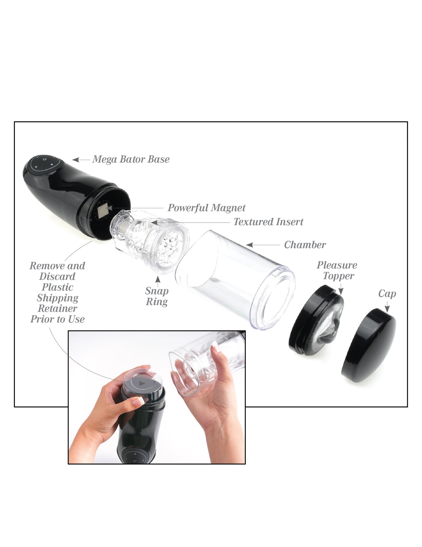 PDX Mega Bator Ass Style Super Stroker | 603912358681 | Available at EroticWarehouse.com