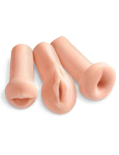 PDX Pipedream Extreme All 3 Holes - Pussy, Mouth & Ass Stroker Kit | 603912751864 | Available at EroticWarehouse.com