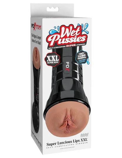 PDX Extreme - Wet Pussies - Super Luscious Lips XXL Brown Pussy | 603912775969 | Available at EroticWarehouse.com