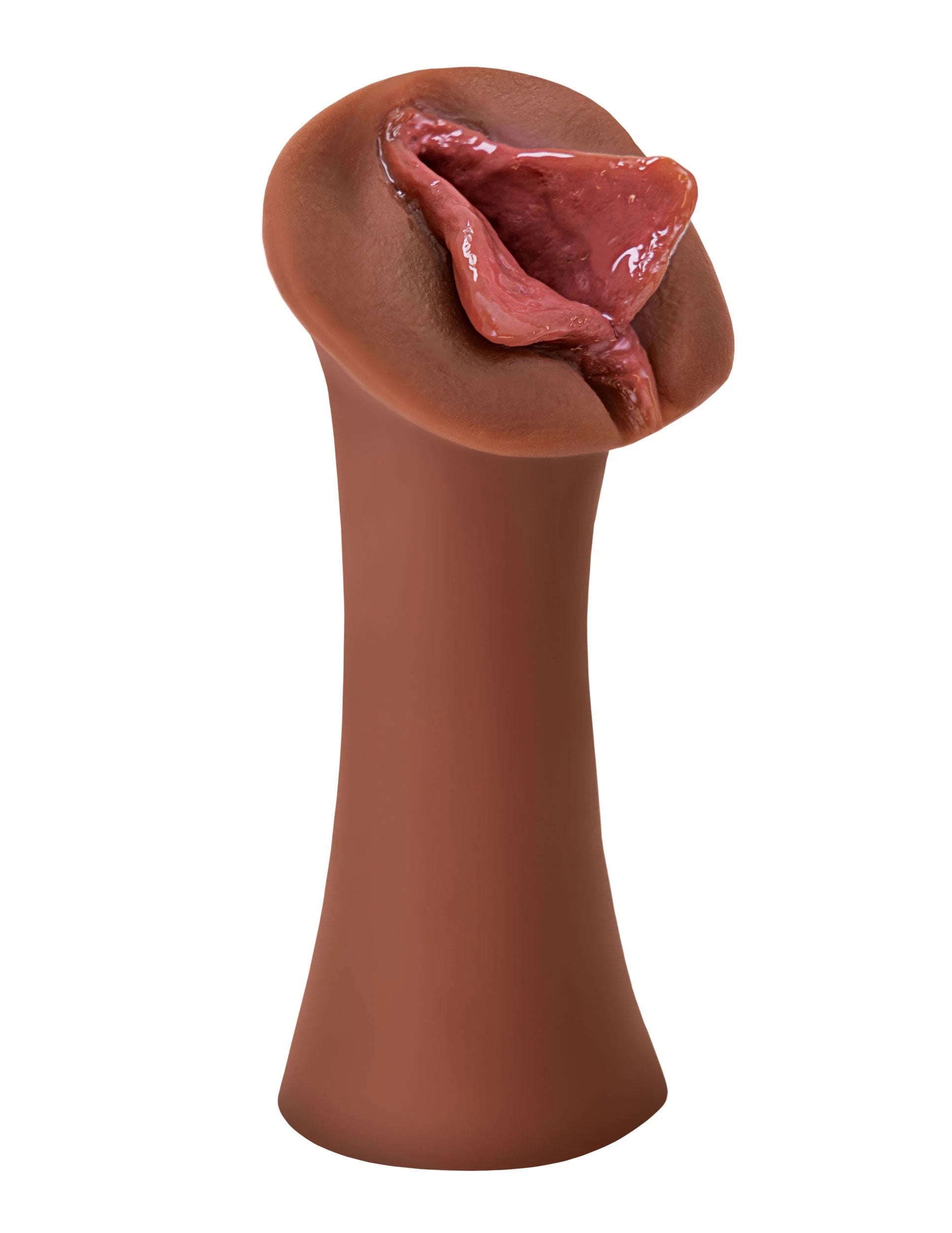Extreme Wet Pussies - Luscious Lips Pussy Style Stroker - Brown | 603912774467 | Available at EroticWarehouse.com