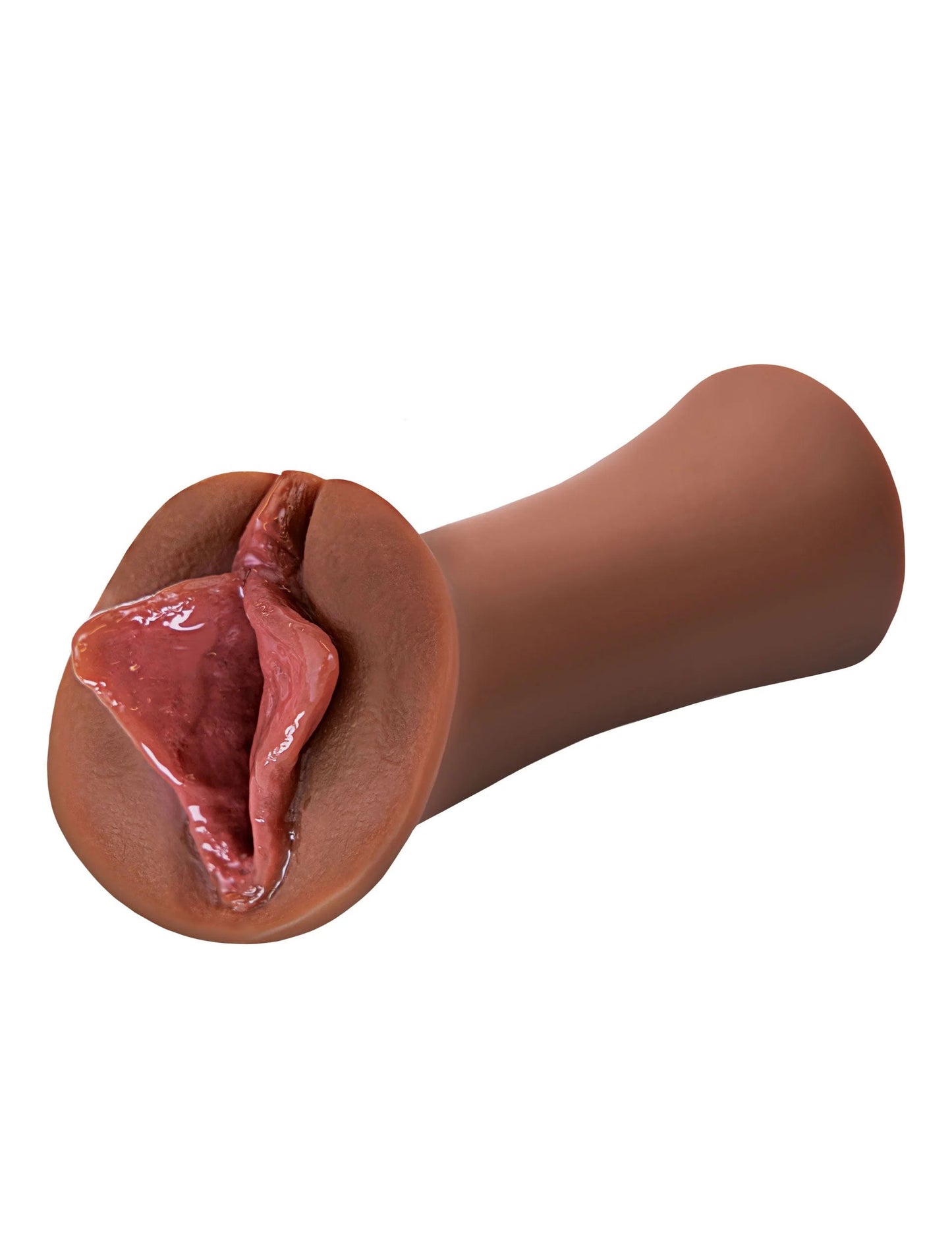 Extreme Wet Pussies - Luscious Lips Pussy Style Stroker - Brown | 603912774467 | Available at EroticWarehouse.com