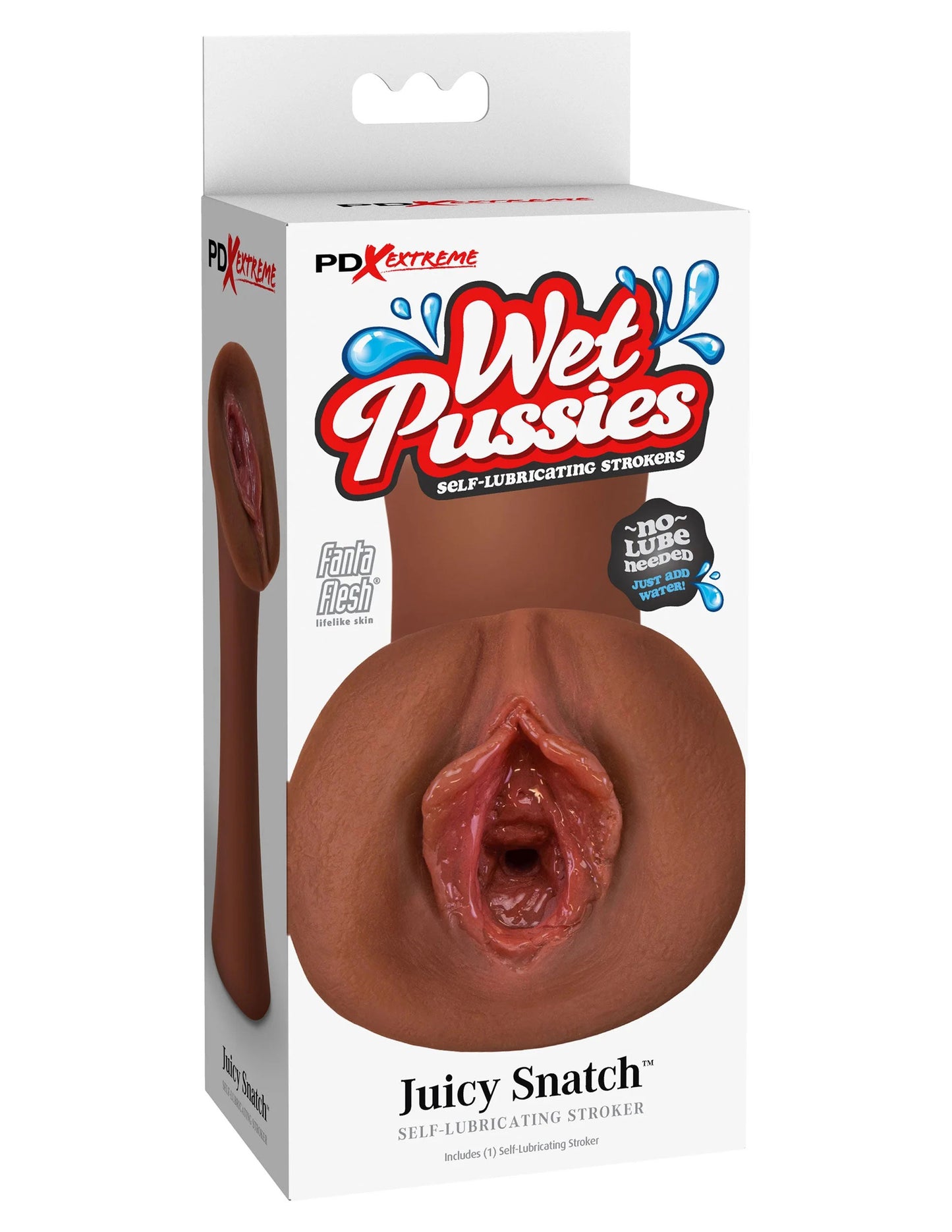 Extreme Wet Pussies - Juicy Snatch Pussy Style Stroker - Brown | 603912774498 | Available at EroticWarehouse.com