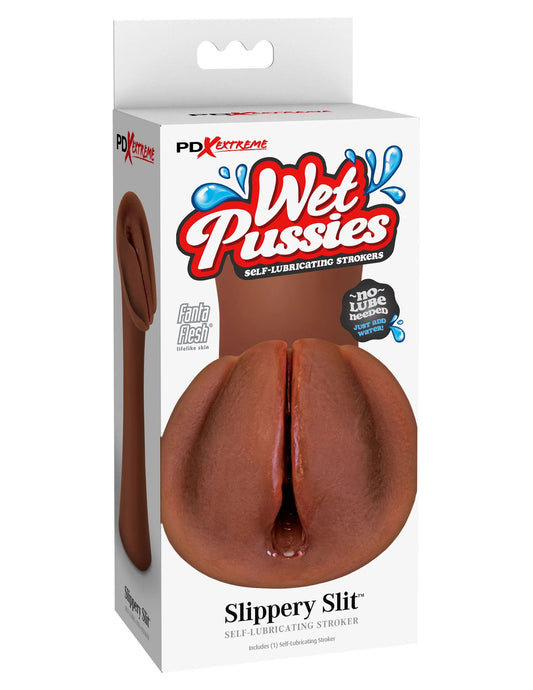 Extreme Wet Pussies - Slippery Slit Pussy Style Stroker - Brown | 603912774528 | Available at EroticWarehouse.com