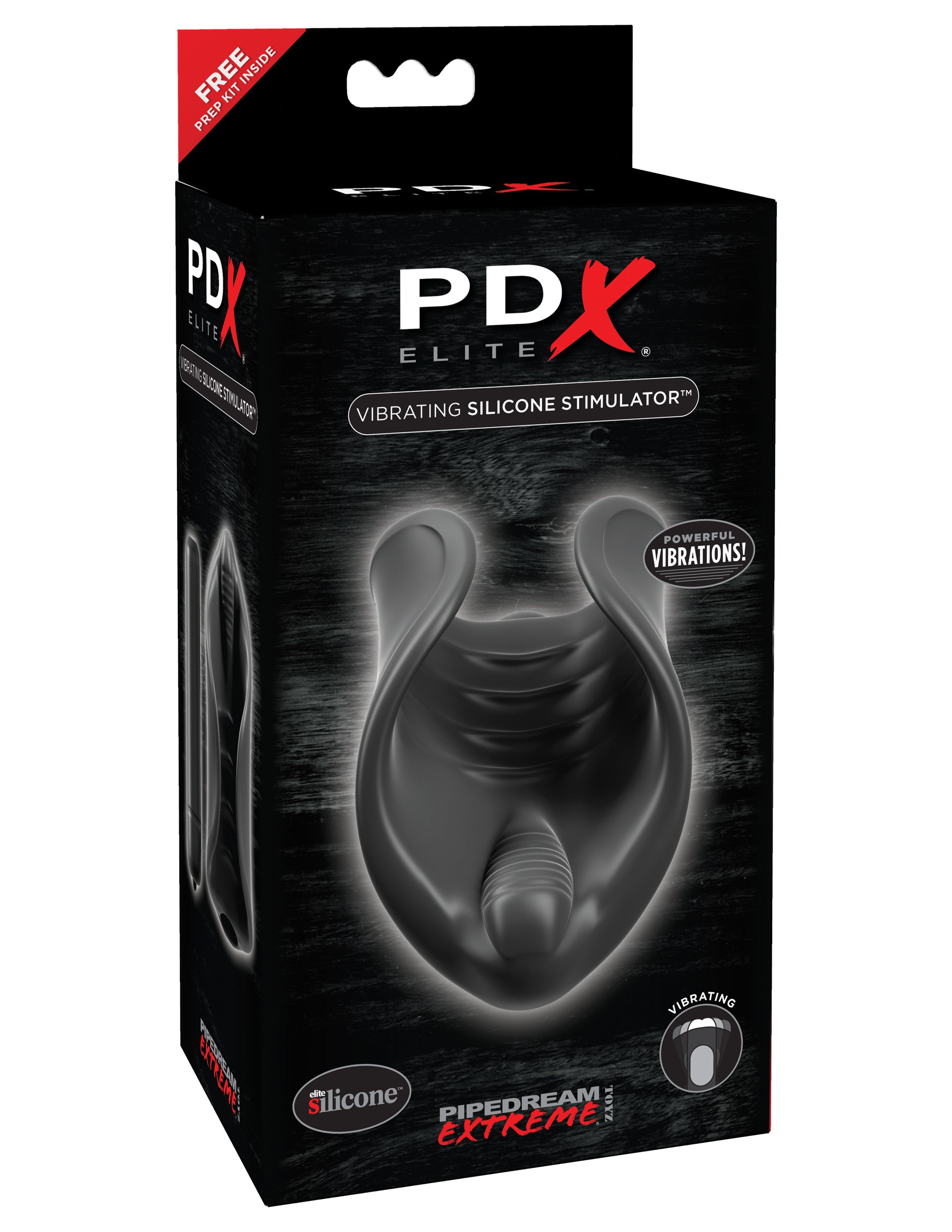 PDX Elite Vibrating Silicone Penis Stimulator | 603912744354 | Available at EroticWarehouse.com