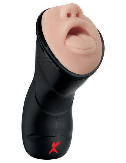 PDX Elite Deep Throat Vibrating Mouth Style Stroker | 603912744415 | Available at EroticWarehouse.com