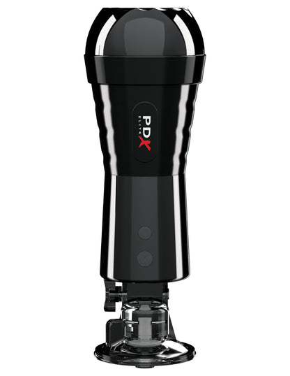 PDX Elite Cock Compressor Vibrating Stroker - Pussy Style | 603912744439 | Available at EroticWarehouse.com