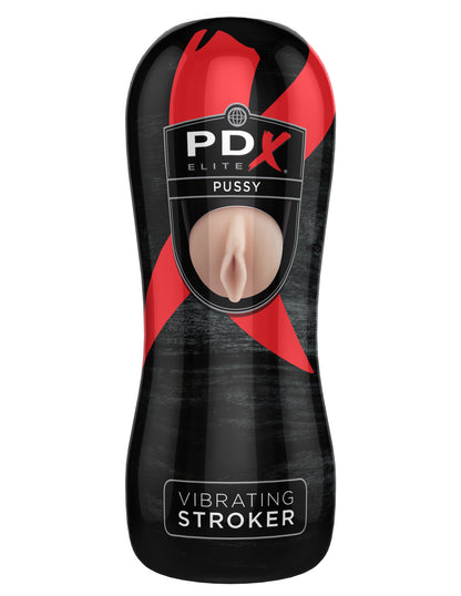 PDX Elite Vibrating Pussy Style Stroker | 603912751437 | Available at EroticWarehouse.com