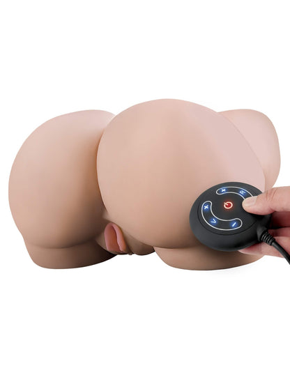 PDX Elite Milk Me Silly Dual Gyrating Motor Pussy & Ass Style Stroker - Light | 603912764451 | Available at EroticWarehouse.com