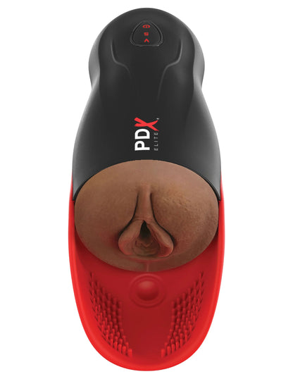 Fuck-O-Matic 2 With Pulsation - Pussy Style Stroker - Brown | 603912772722 | Available at EroticWarehouse.com