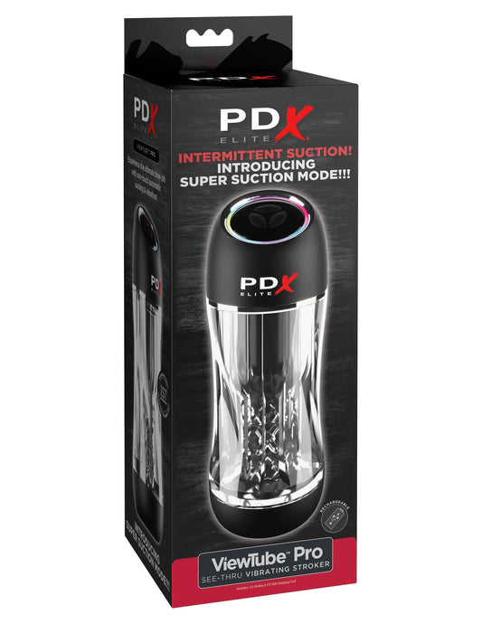 PDX Elite View Tube Pro - Black/clear | 603912774597 | Available at EroticWarehouse.com