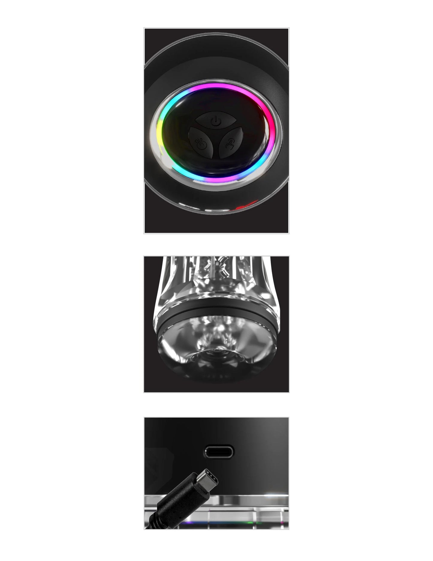 PDX Elite View Tube Pro - Black/clear | 603912774597 | Available at EroticWarehouse.com