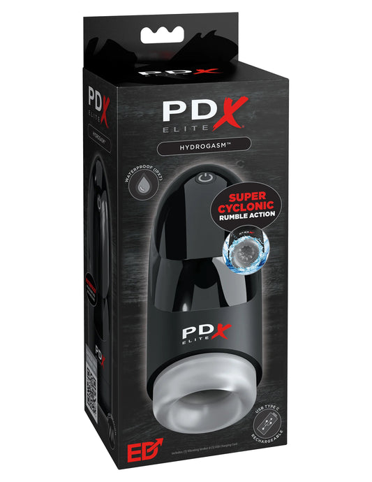 PDX Hydrogasm Super Cyclonic Stroker - Black | 603912775358 | Available at EroticWarehouse.com